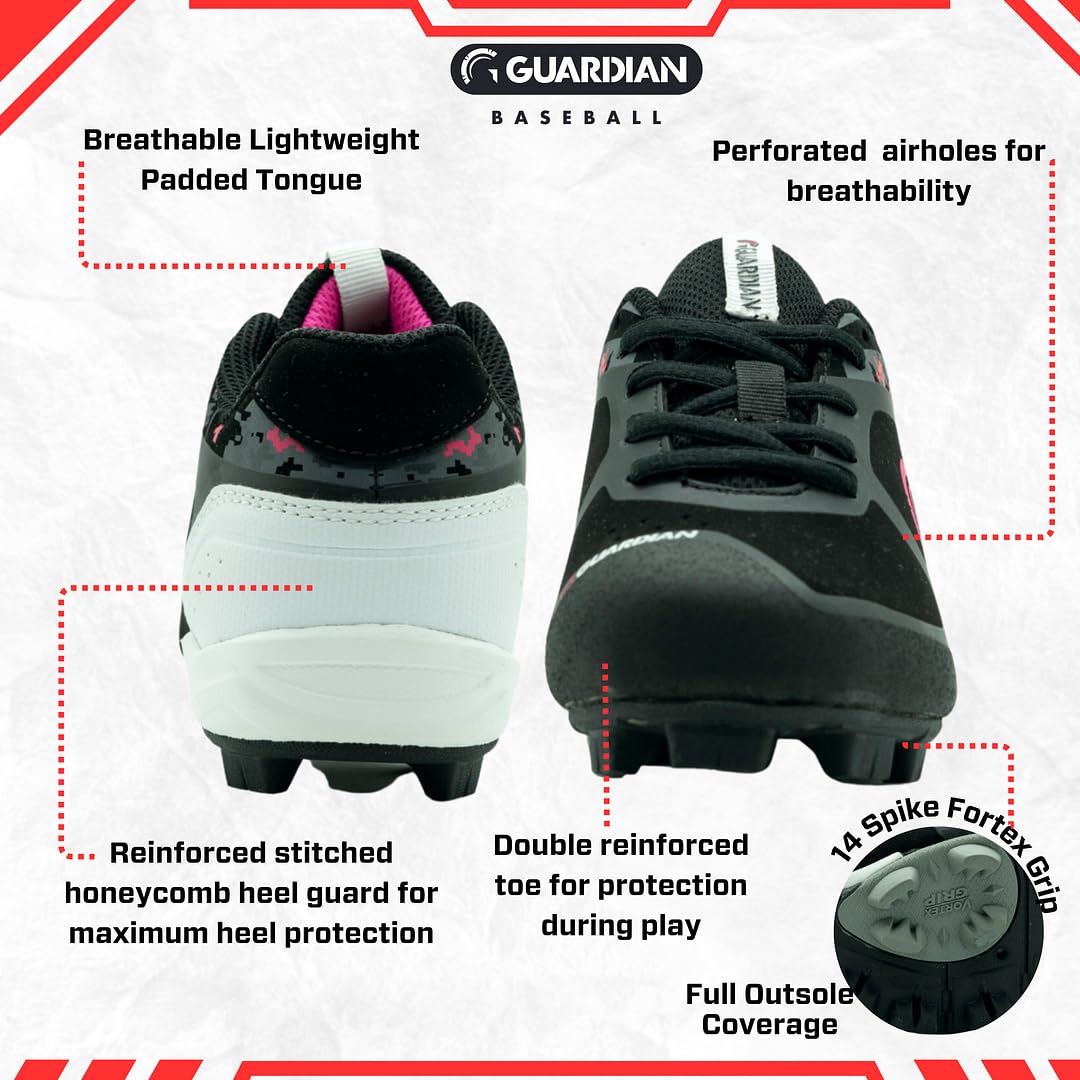 Guardian Baseball and Softball Low Top Cleats for Youth Boys and Girls - Image 4