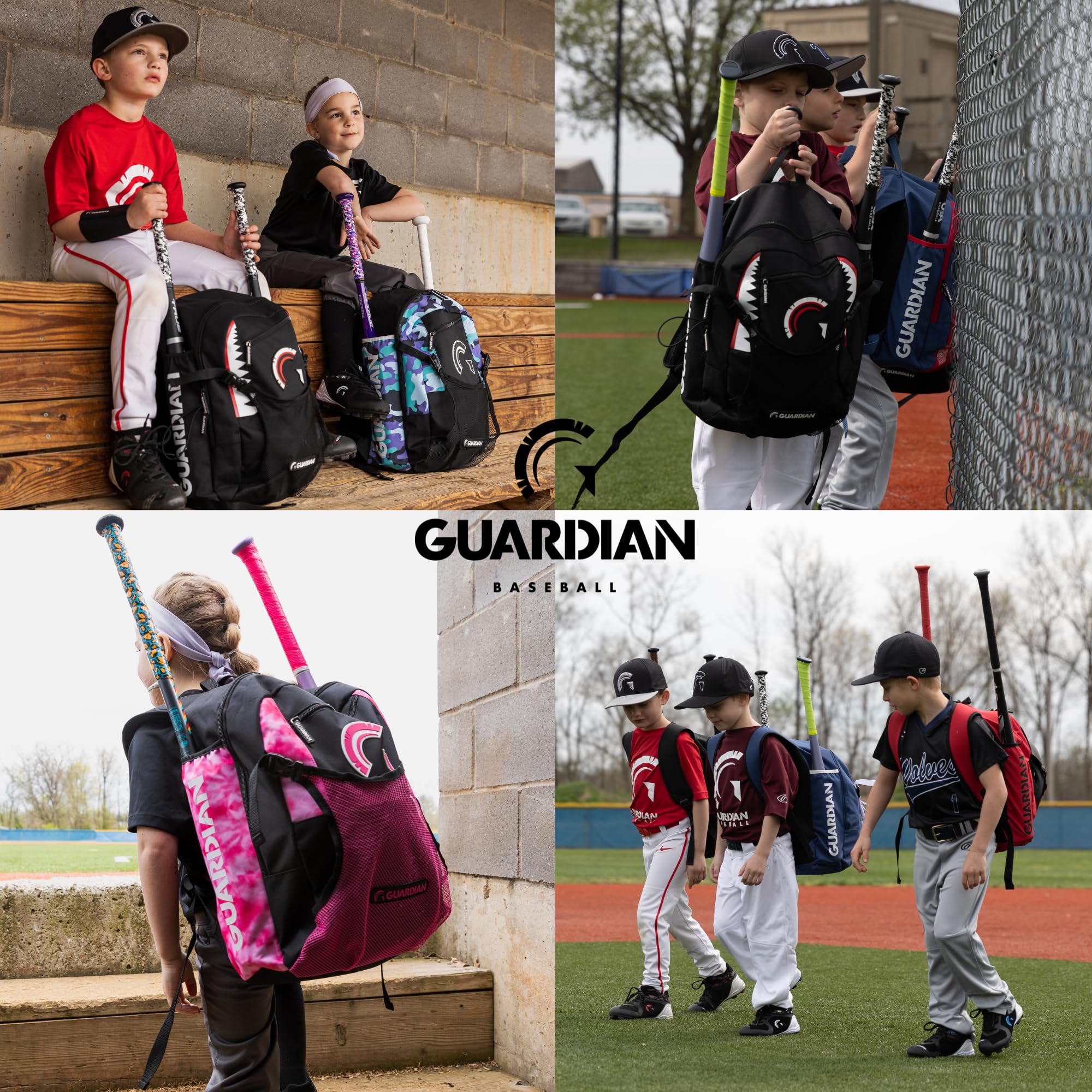 Guardian Baseball Backpack for Youth, Softball Bag for Girls, Durable Bat Bags Baseball Youth Boys and Girls, TBall Bag – Includes Hook to Hang on Fence - Image 3
