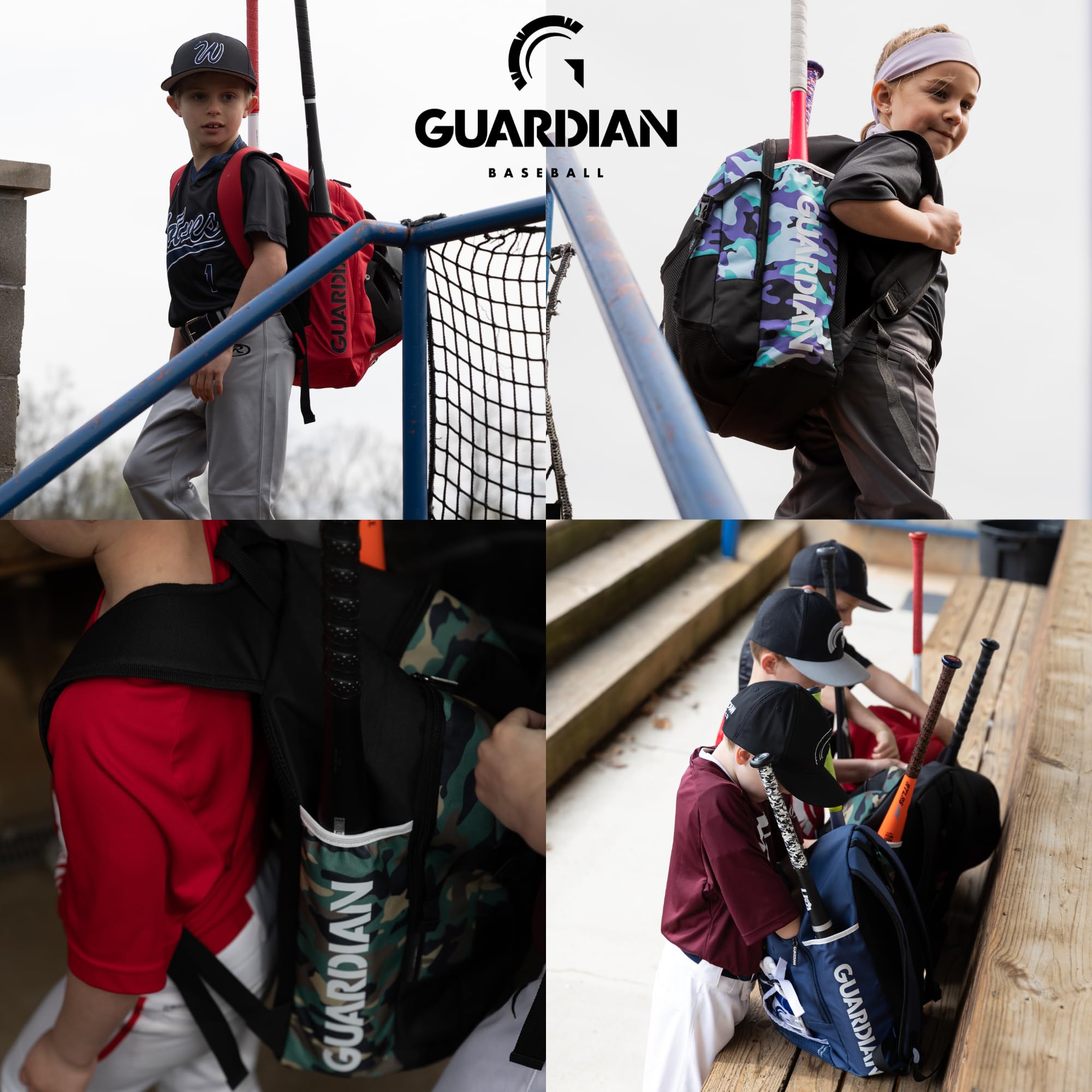 Guardian Baseball Backpack for Youth, Softball Bag for Girls, Durable Bat Bags Baseball Youth Boys and Girls, TBall Bag – Includes Hook to Hang on Fence - Image 7