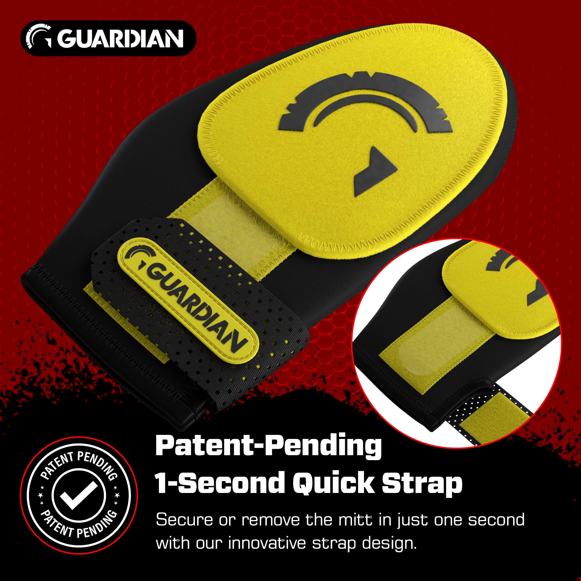 Guardian Baseball Baseball Sliding Mitt for Adult – Patent-Pending Quick Strap Design for 1-Second On/Off – Compact, Protective, and Flexible Mitt for Baseball & Softball Players - Image 2