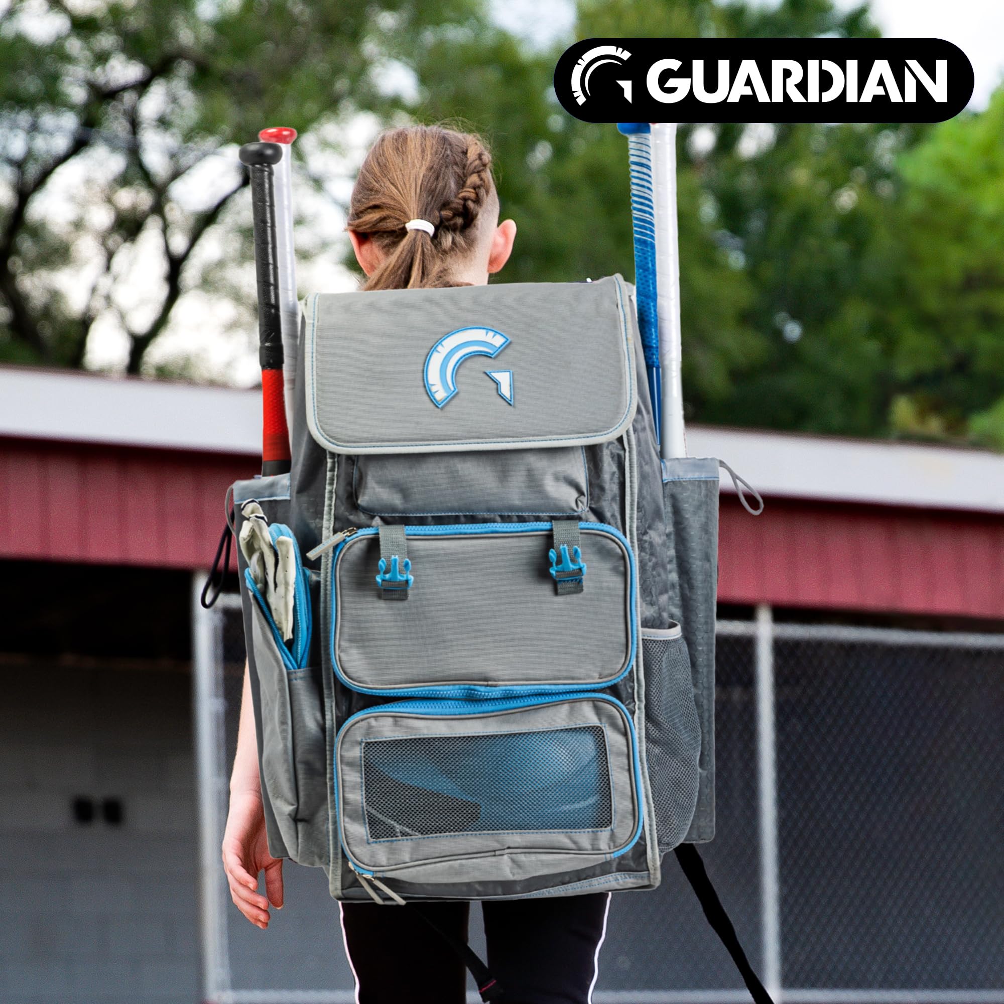 Guardian Baseball Diamond Series Softball Bag for Women or Baseball Bag- Holds 4 Bats - Deluxe Size - Image 2
