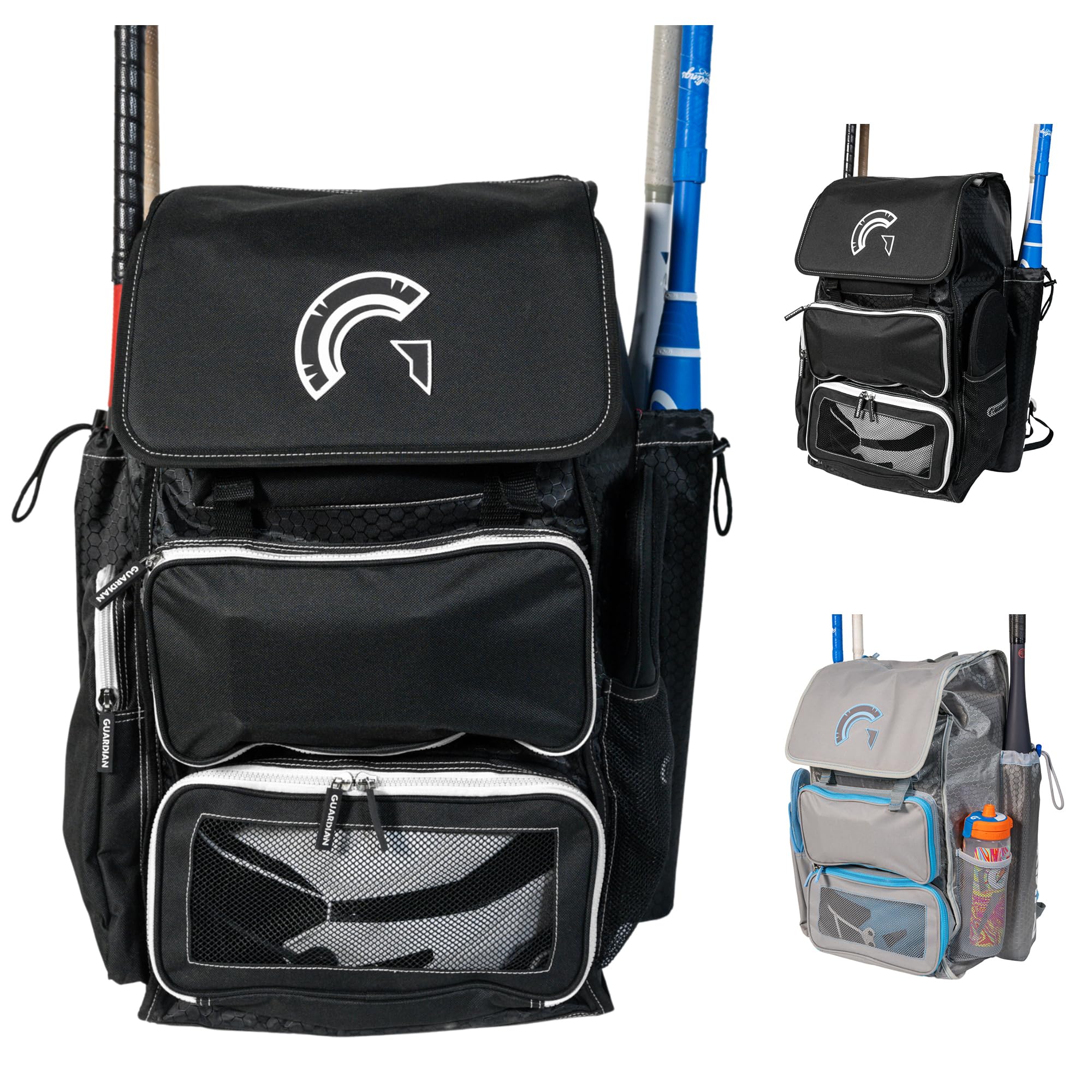 Guardian Baseball Diamond Series Softball Bag for Women or Baseball Bag- Holds 4 Bats - Deluxe Size