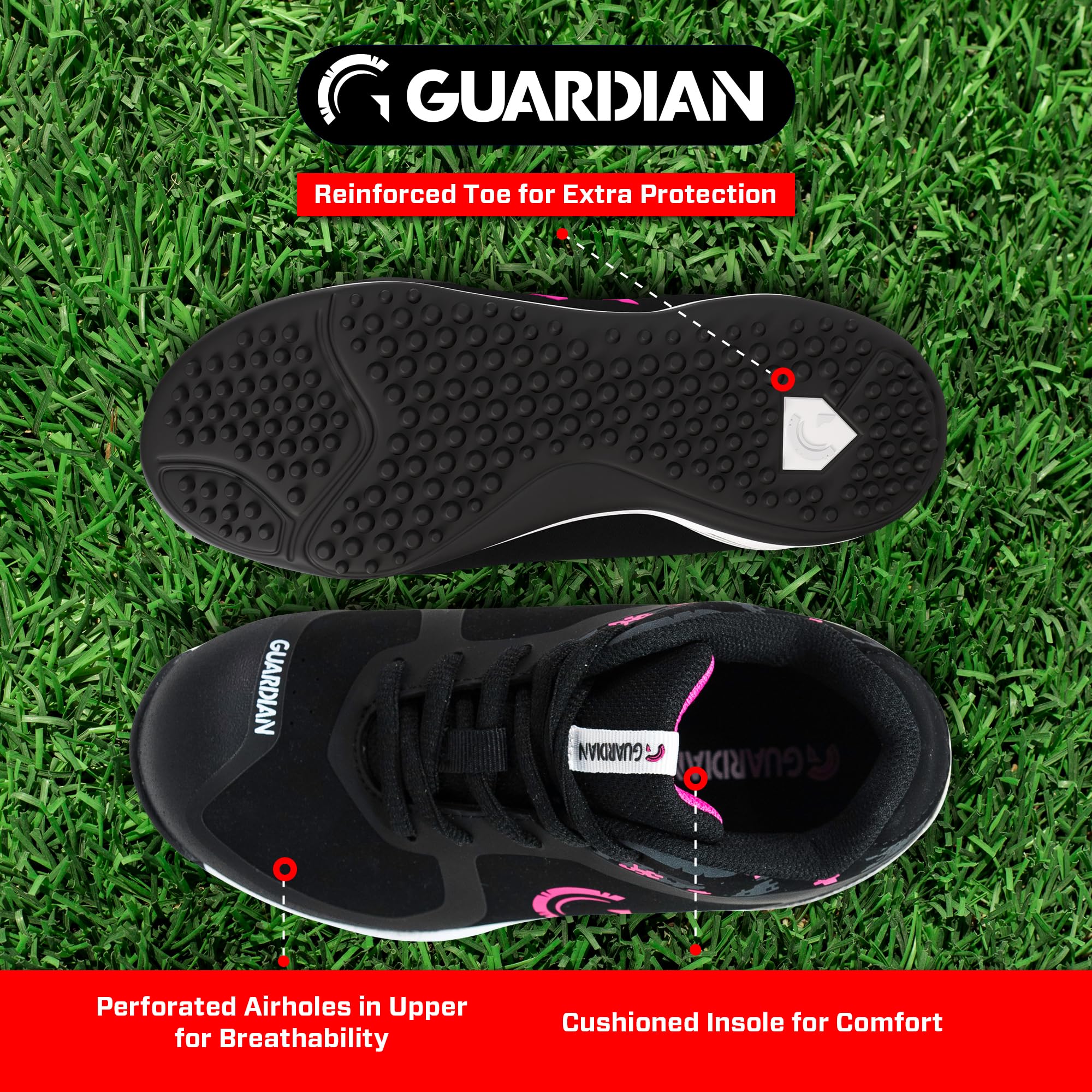 Guardian Bolt Youth Baseball Turf Shoes - Baseball Cleats for Boys and Girls Softball Shoes - Lightweight - Supportive - Comfortable Design - Image 4