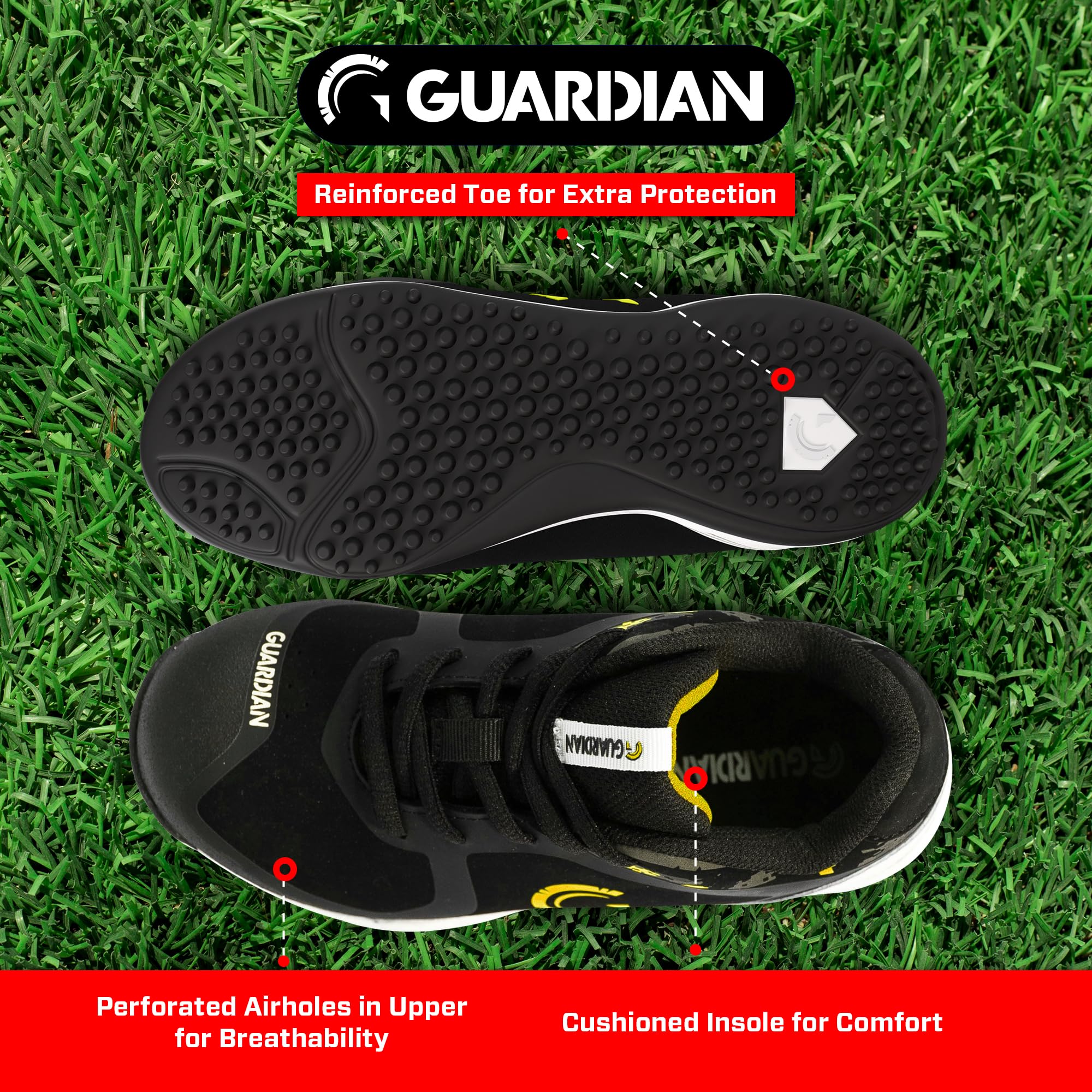 Guardian Bolt Youth Baseball Turf Shoes - Baseball Cleats for Boys and Girls Softball Shoes - Lightweight - Supportive - Comfortable Design - Image 4