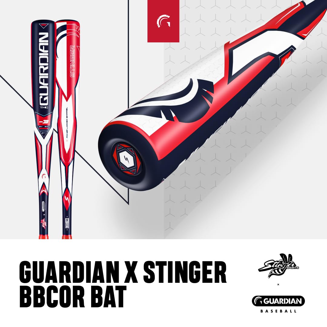 Guardian X Stinger BBCOR Baseball Bat -3 Drop - 2 5/8" Barrel - Available in 31” to 34” and 3 Colors - Drop 3 Baseball Bat for Middle School, High School, or College - Image 3