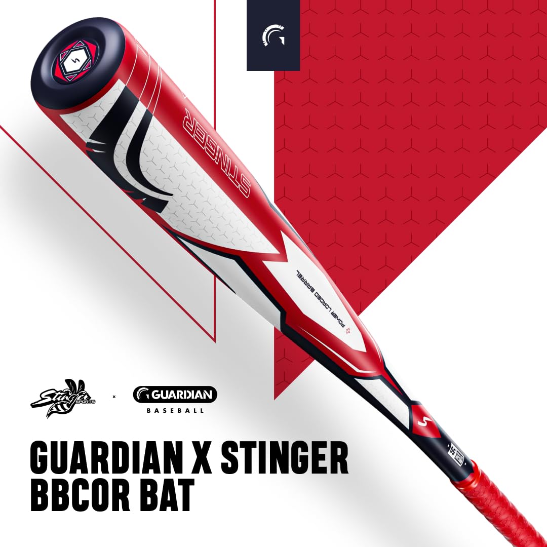 Guardian X Stinger BBCOR Baseball Bat -3 Drop - 2 5/8" Barrel - Available in 31” to 34” and 3 Colors - Drop 3 Baseball Bat for Middle School, High School, or College - Image 4