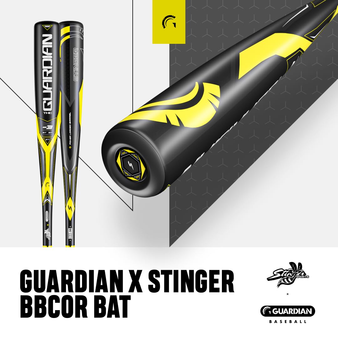 Guardian X Stinger BBCOR Baseball Bat -3 Drop - 2 5/8" Barrel - Available in 31” to 34” and 3 Colors - Drop 3 Baseball Bat for Middle School, High School, or College - Image 3