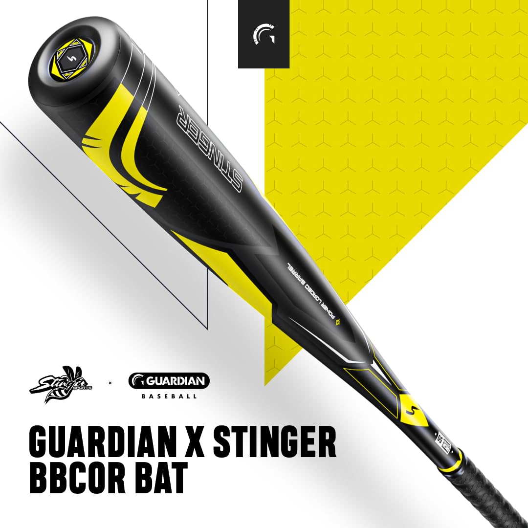 Guardian X Stinger BBCOR Baseball Bat -3 Drop - 2 5/8" Barrel - Available in 31” to 34” and 3 Colors - Drop 3 Baseball Bat for Middle School, High School, or College - Image 4
