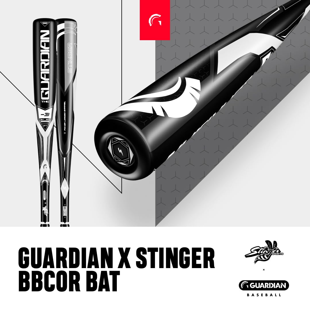 Guardian X Stinger BBCOR Baseball Bat -3 Drop - 2 5/8" Barrel - Available in 31” to 34” and 3 Colors - Drop 3 Baseball Bat for Middle School, High School, or College - Image 3