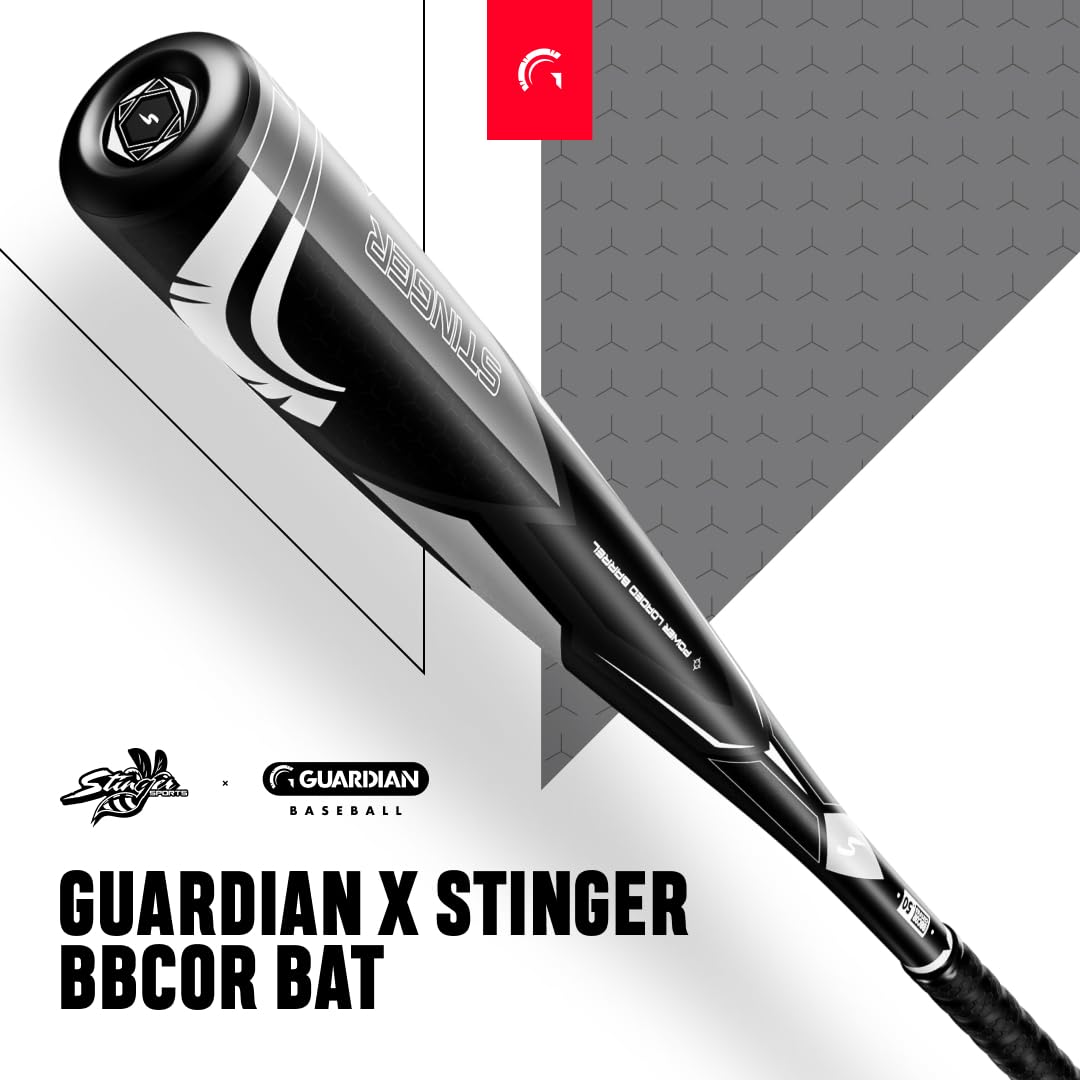 Guardian X Stinger BBCOR Baseball Bat -3 Drop - 2 5/8" Barrel - Available in 31” to 34” and 3 Colors - Drop 3 Baseball Bat for Middle School, High School, or College - Image 4